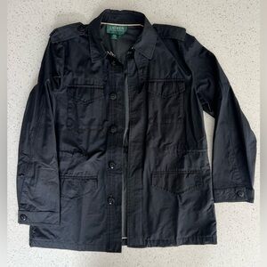 Lauren Ralph Lauren Back Lightweight Military Style Jacket - Large